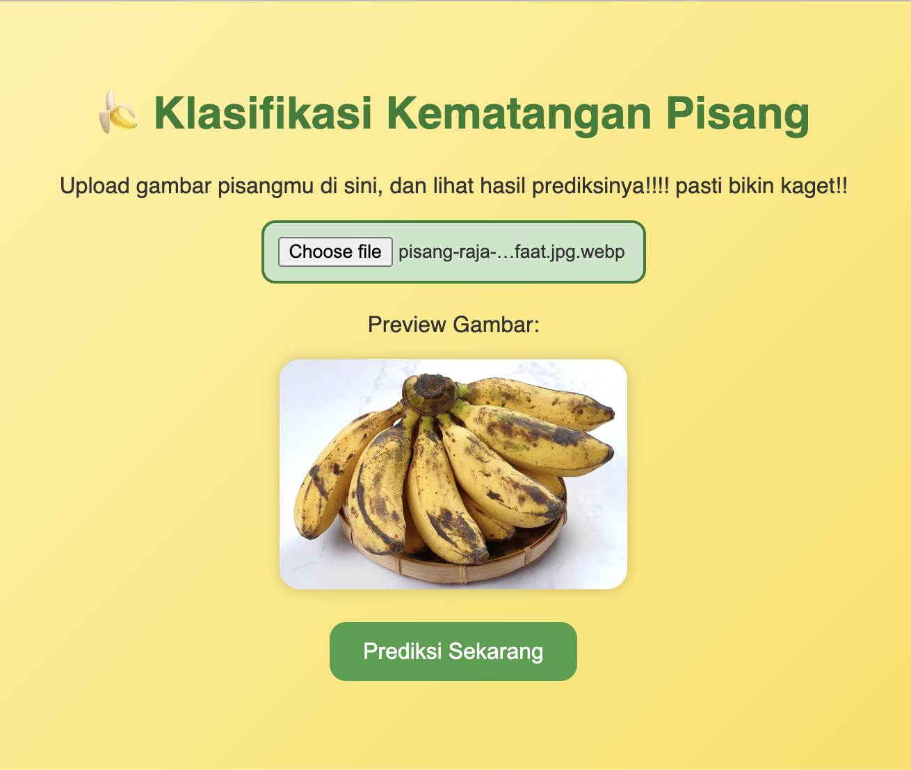 Banana Classification